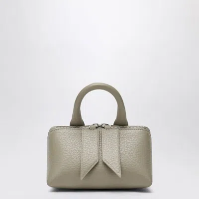 Attico Mini Handbag With Double Zip Closure In Tan