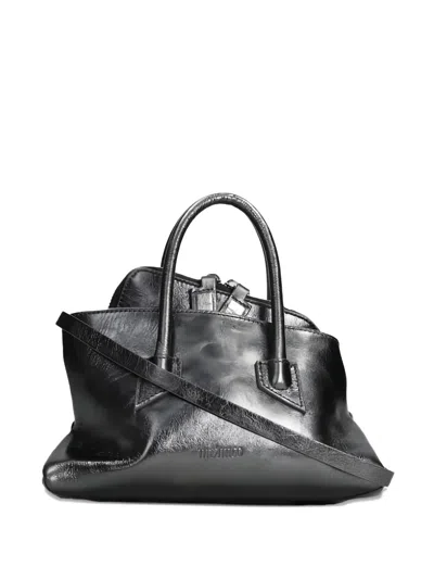 Attico Mini La Passeggiata Tote Bag In Black