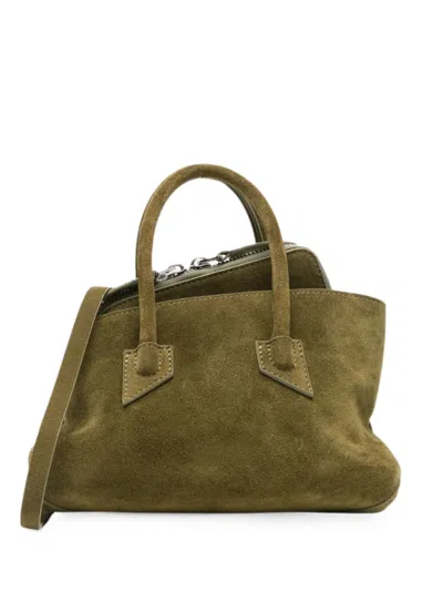 Attico Mini La Passeggiata Tote Bag In Green