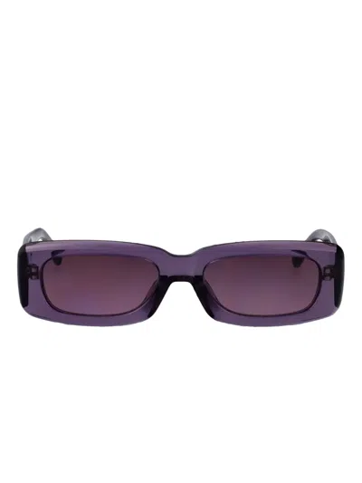 Attico Mini Marfa Rectangle-frame Sunglasses