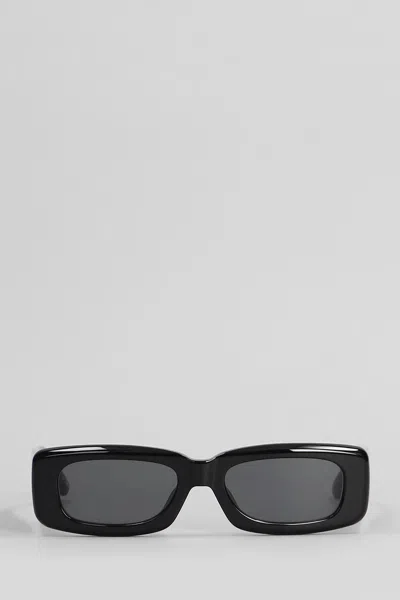 Attico Mini Marfa Sunglasses In Black Acetate