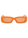 Attico Eyewear In Orange/silver/orange