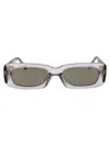 Attico Mini Marfa Sunglasses In Smoke/silver/brown