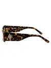 Attico Blake Sunglasses In T-shell/silver/yellow