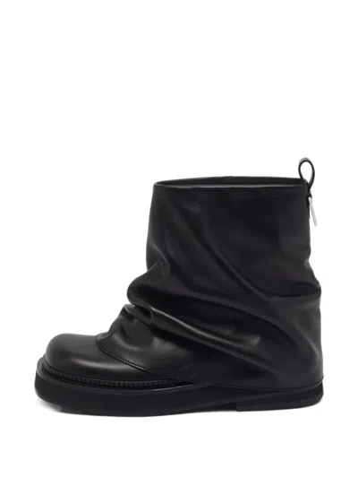 Pre-owned Attico Mini Robin Ankle Boots In Black