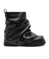 Attico Mini Robin Combat Boot For Women In Black