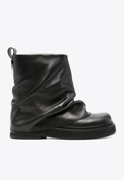 ATTICO MINI ROBIN COMBAT ANKLE BOOTS