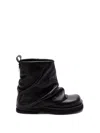 Attico 'mini Robin' Black Ankle Boots With Logo Plaque On The Rear And Pull-tab At The Heel In Black  