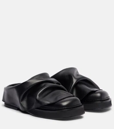 Attico Mini Robin Leather Mules