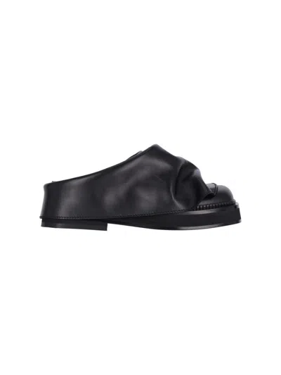 ATTICO MINI ROBIN" SABOT - BLACK