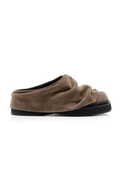 ATTICO MINI ROBIN SUEDE ANKLE BOOTS