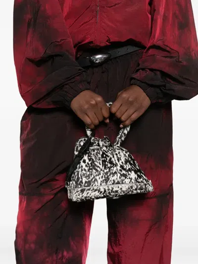Attico Mini Sant Ambroeus Animal-print Tote Bag In Purple