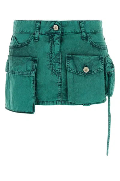 Attico Mini Skirt 250wcr00136ddc098aa 017 In Green