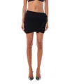 Attico Women's Mini Ruffle Skirt