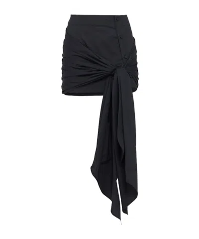 Attico Mini Skirt In Black