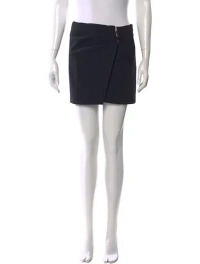 Pre-owned Attico Mini Skirt In Black
