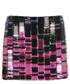 Attico Rue Sequined Mini Skirt In Black