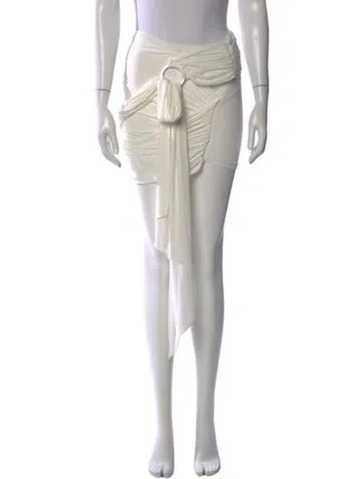 Pre-owned Attico Mini Skirt In Gray