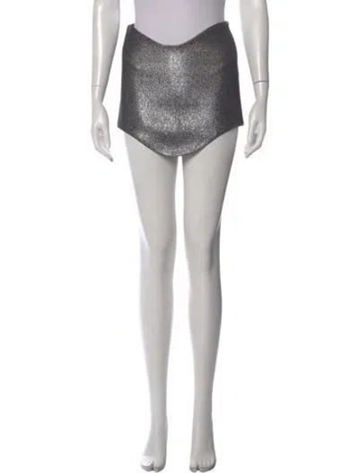Pre-owned Attico Mini Skirt In Multi