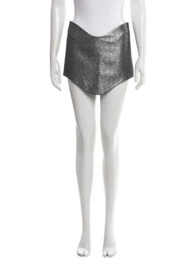 Pre-owned Attico Mini Skirt In Multi