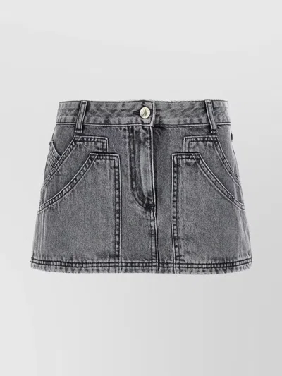 ATTICO MINI SKIRT MULTIPLE POCKETS