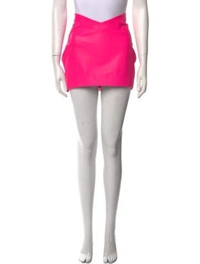 Pre-owned Attico Mini Skirt In Pink