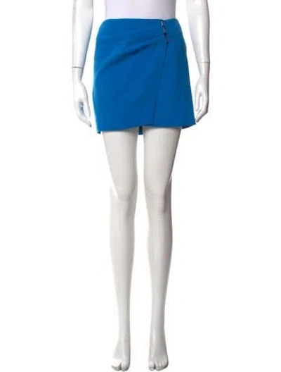 Pre-owned Attico Mini Skirt W/ Tags In Blue