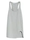 Attico Mini Sleeveless Dress In Gray