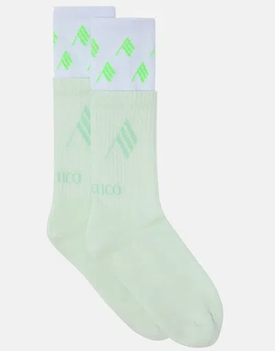 Attico The  Socks Cotton In Green