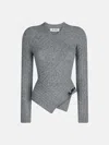 Attico Mint Sweater In Gray