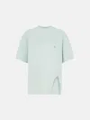 Attico Oversized Short Sleeve Mint Green T-shirt In Mint
