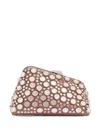 Attico Mirror-embellished Clutch Bag In Brown
