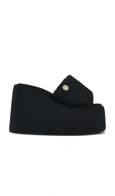Attico Mochi Flatform Sandal In Black
