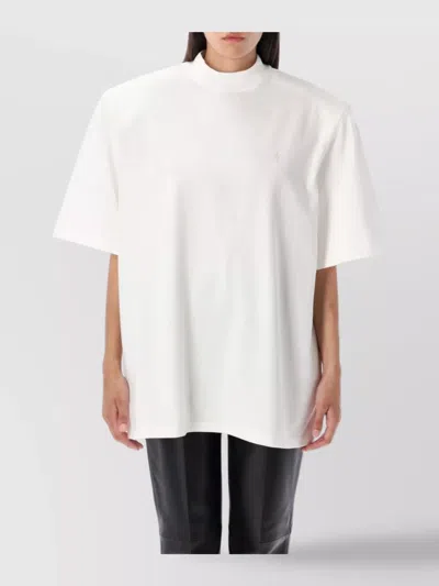 ATTICO MODERN MOCK NECK T-SHIRT WITH RELAXED FIT