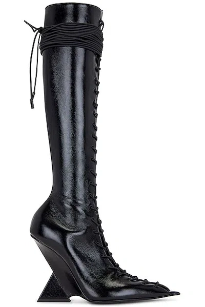 Attico Morgan High Boot In Black