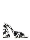 Attico Devon 115mm Zebra-print Mules
