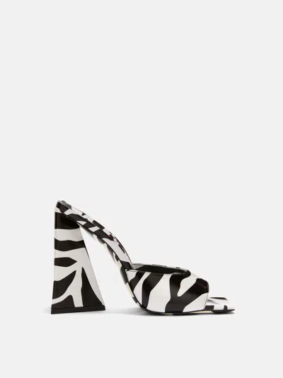 Attico ''devon'' White And Black Mule In White/black
