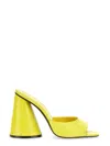 Attico Devon 115mm Slip-on Mules In Yellow