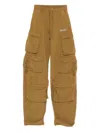 Attico Multi-pocket Drawstring Trousers In Gold