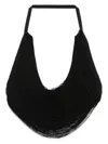 Attico Multi-strings Crop Top In Black