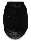 Attico Multi-strings Mini Skirt In Black