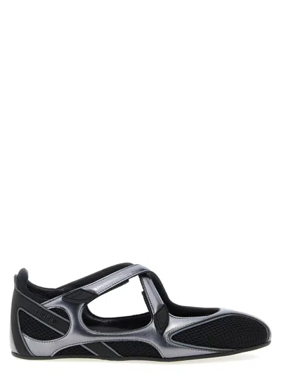ATTICO MULTICOLOR LOGO BALLET FLATS