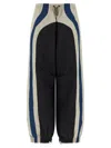 Attico Color Block Panel Joggers With Elastic In Black