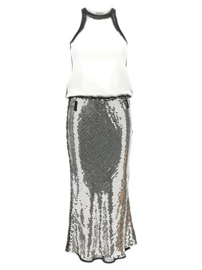 ATTICO MULTICOLOR SEQUIN DRESS