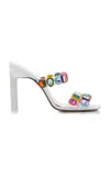 Attico ''nanci'' Multicolor Mule In White