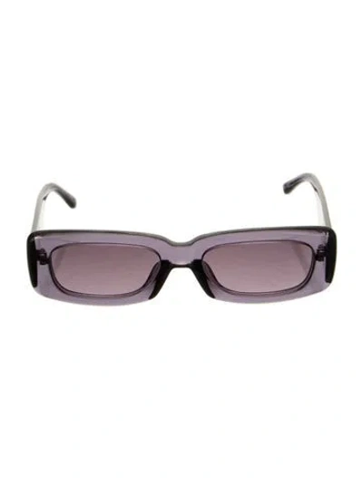 Pre-owned Attico Narrow Tinted Sunglasses In Purple