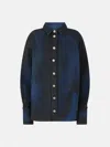 Attico Navy And Pirate Black Short Coat In Navy Blazer/ Pirate Black