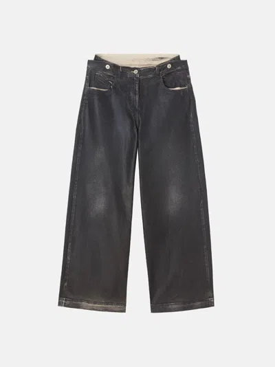 Attico Navy Blue Long Pants