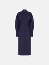 Attico Navy Blue Midi Dress In Navy Blue