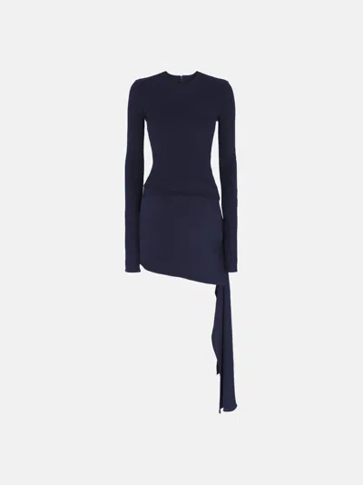 ATTICO NAVY BLUE MINI DRESS